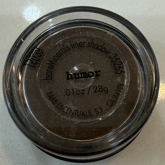 bareMinerals HUMOR Eyeliner Shadow Brown Shimmer Loose Mineral .57g / .02 oz NWT - Picture 1 of 3